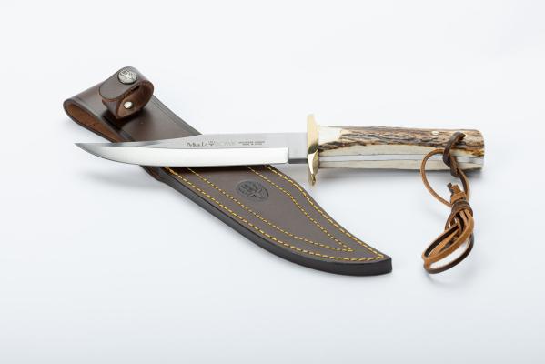Dague bowie 16cm en bois de cerf