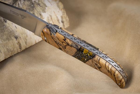 Couteau de chasse Laguiole en bois 
