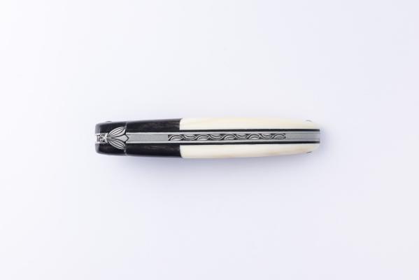 12cm plein manche buffle et phacochère lame damas